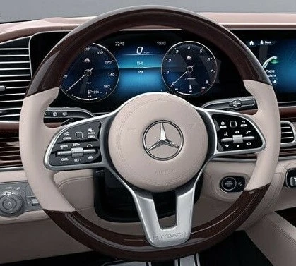 Maybach OEM W167 GLS GLE Class AMG Radiant Brown Wood & Leather  