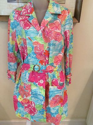 NWOT Lilly Pulitzer ~PALM BEACH~ BRIGHT FLORAL JACKET (MEDIUM) ~SO A PEELING~