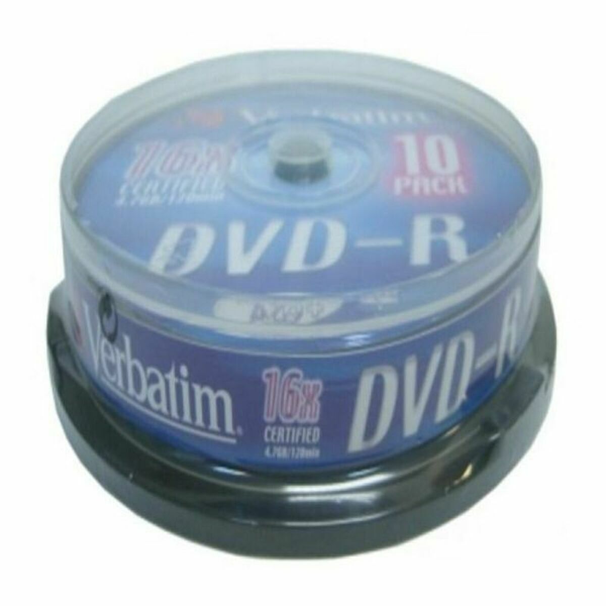 DVD-R Verbatim DVD-R Matt Silver 16x 10 pcs [10 Unità]