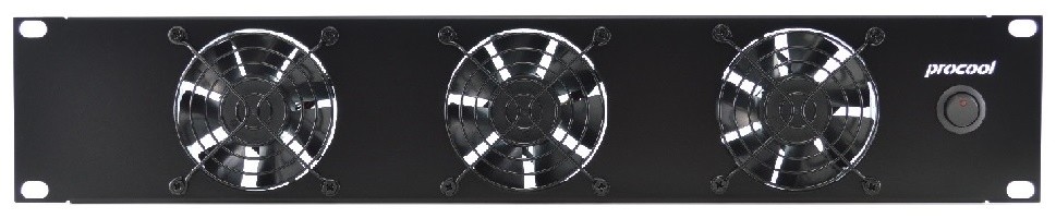 PROCOOL T380-E (2U) Rack Fan (3) T80 Fans/EXHAUST | eBay