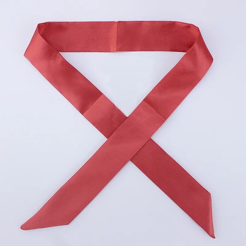 Womens Skinny Scarf Satin Faux Silk Long Slim Ribbon Thin Bandana Ladies Scarves - Picture 14 of 44