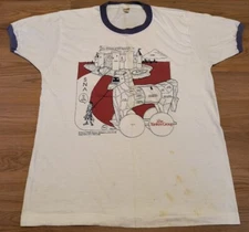 Vintage PC computer t shirt XL 80s single stitch stained distressed old tech