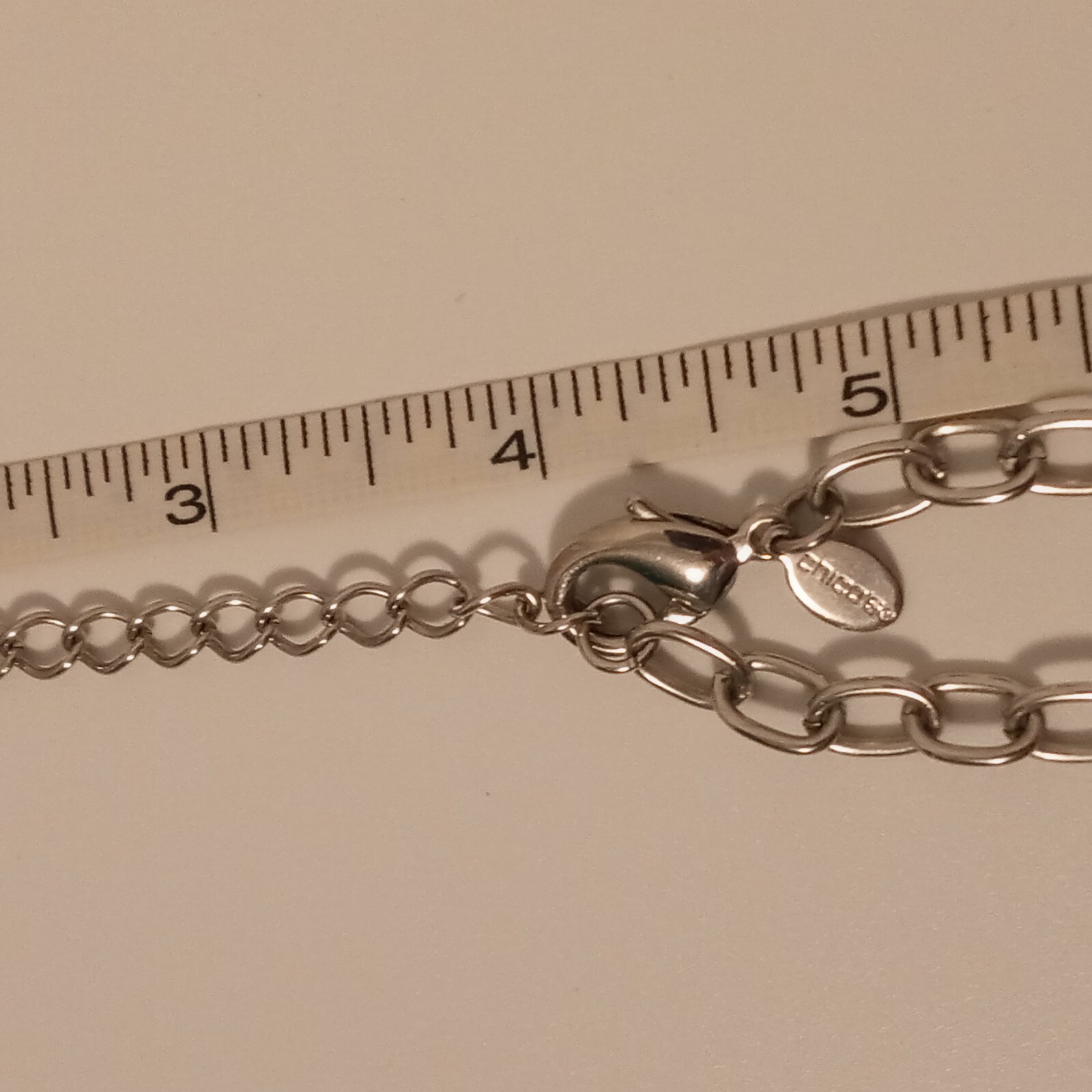 Chico's Silver Tone Multi Chain Statement Necklac… - image 6