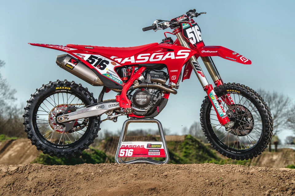 Kit de gráficos y placas Gasgas MC 125 250 350 450 2021-2022 Diga Procross Team Foto 2 de 4