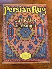 Vintage 1927 Persian Rug Sheet Music by Gus Kahn & Neil Moret