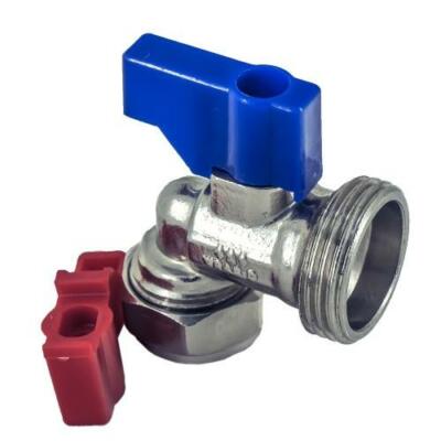 15 mm x 3/4'' WASCHMASCHINEN WASSERHAHN 90 WELLENBOGEN