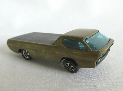 HOT WHEELS VTG 1:64 1967 REDLINE DEORA TRUCK GOLD BLACK