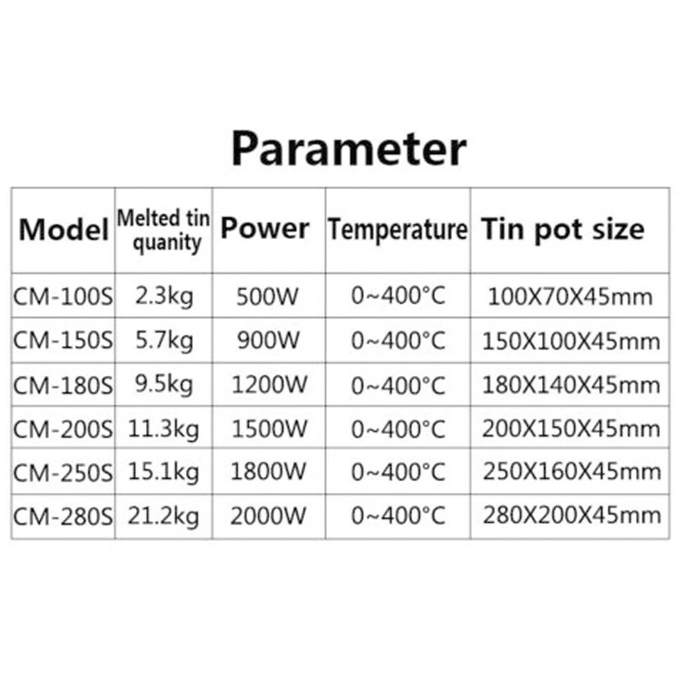 Lead-Free Solder Machine 110/220V Digital Preheat Soldering Pot Stainless Steel - Image 3 of 4