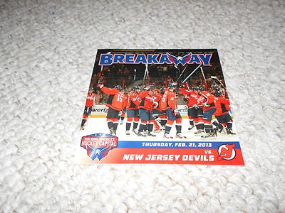 Washington Capitals Breakaway 2013 Ovechkin Backstrom Brouwer Johansson Fehr