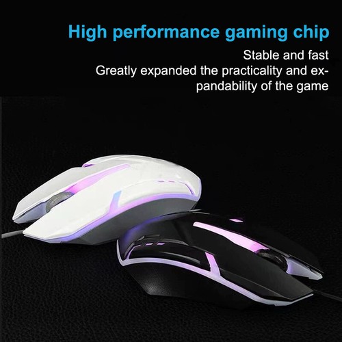 E-Sports USB Wired Mouse Colorful LED Gaming Mouse Mouse For Desktop Laptop PC - Afbeelding 2 van 12