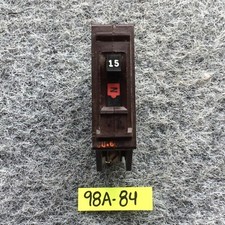 Wadsworth A115NI 15 Amp 1 Pole 1P Type A METAL FOOT Circuit Breaker A15 A115