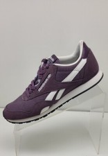 Reebok Classic Purple Canvas Sneakers Shoes Size 7.5 M