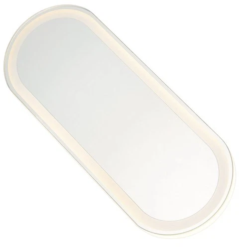 Minka Lavery 6119-0 18" W x 6-3/4" H Contemporary Oval Metal - White - Picture 2 of 8