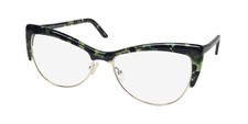 NEW ANDY WOLF 5082 EYEWEAR AUSTRIA METAL  PLASTIC E 56-16-140 WOMENS GREEN
