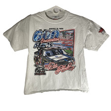 Vintage 1999 NASCAR Dale Earnhardt Sr. Shirt Size M White Chase Double Sided VTG