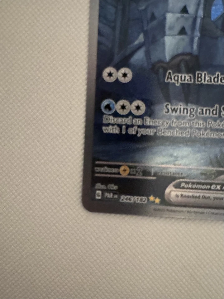 Golisopod ex 246/182 Sv04: Paradox Rift Holo Pokemon Card slight dent  - Image 4 of 4