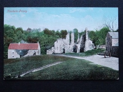 Grafschaft Durham FINCHALE PRIORY um 1906 Postkarte von Valentine