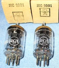 2 NOS RCA JRC 9001 Vacuum Tubes - 1954 Vintage RF Pentodes for Meissner Radios