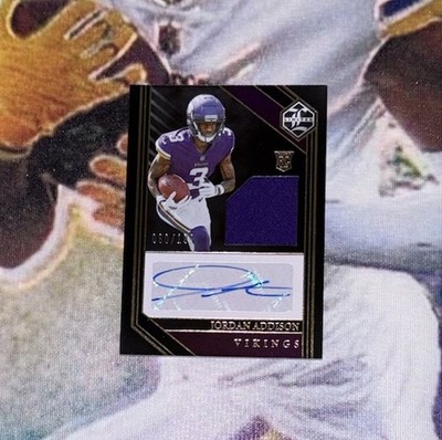 JORDAN ADDISON 2023 LIMITED RPA ROOKIE PATCH SEALED RC AUTO /99