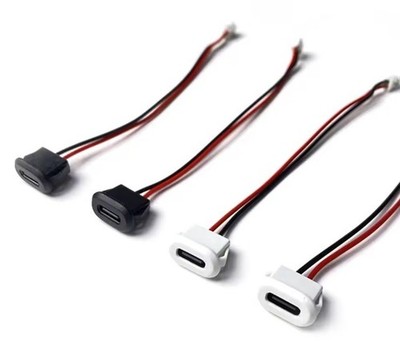 USB Typ-C weibliche Steckverbinder mit Kartenverschluss oval 30v / 3A