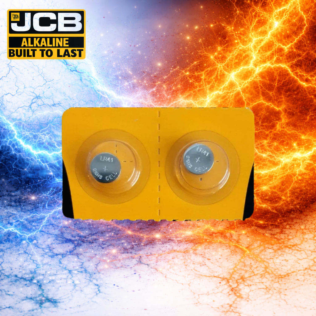 2 x JCB LR41 Batteries 1.5V Alkaline Coin Cell AG3 GP192 L736 Longest expiry