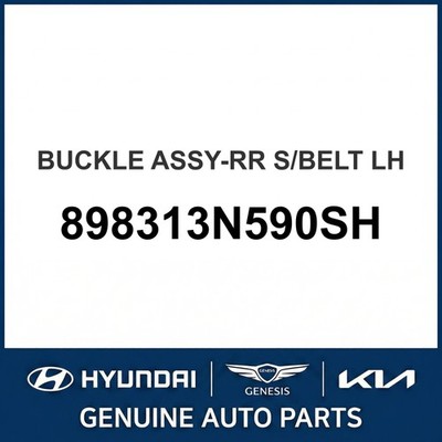 2010-2013 Hyundai Equus Buckle Assembly-Rear S/Belt OEM New 898313N590SH