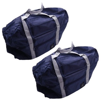 2X Multifunktions Kapazität Freizeit Faltbar Gepäck Aufbewahrung Taschen Marine J6C84051