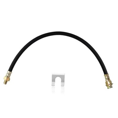 Premium 18-Inch Rubber Brake Hose - Flexible Brake Line, 3/8''-24 18 Inch