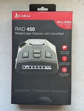 Cobra RAD 450 Radar Laser Detector With Voice Alert