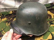 Casque Allemand De Transition WW1 / WW2 M16 - Variation Rare Casque KM