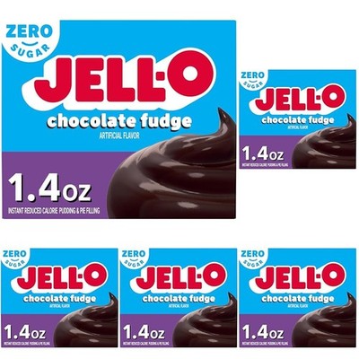 Zero-Sugar Chocolate Fudge Instant Pudding Mix   Reduced Calorie, 4.5 cups yield