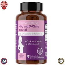 Intimate Rose Myo & D-Chiro Inositol 40:1 Hormone Balance Women Support Vit D3 +