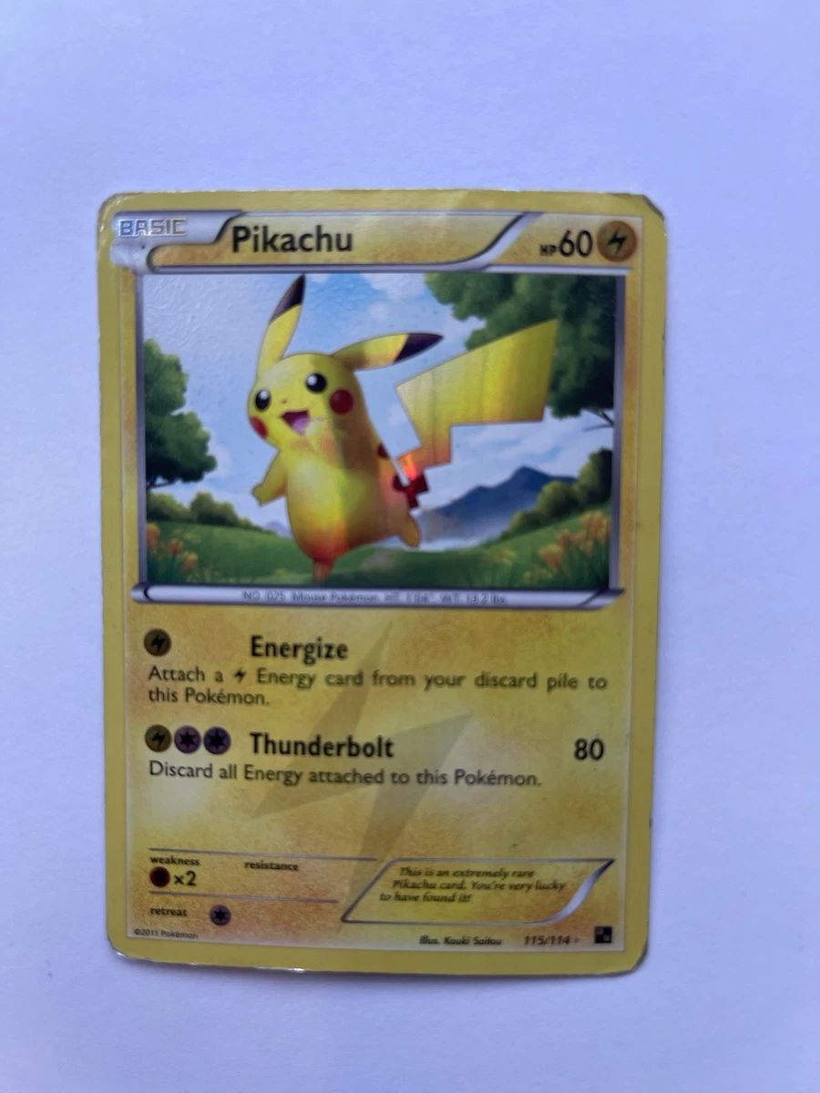 Pikachu Pokémon TCG Black & White Collectible Individual Card