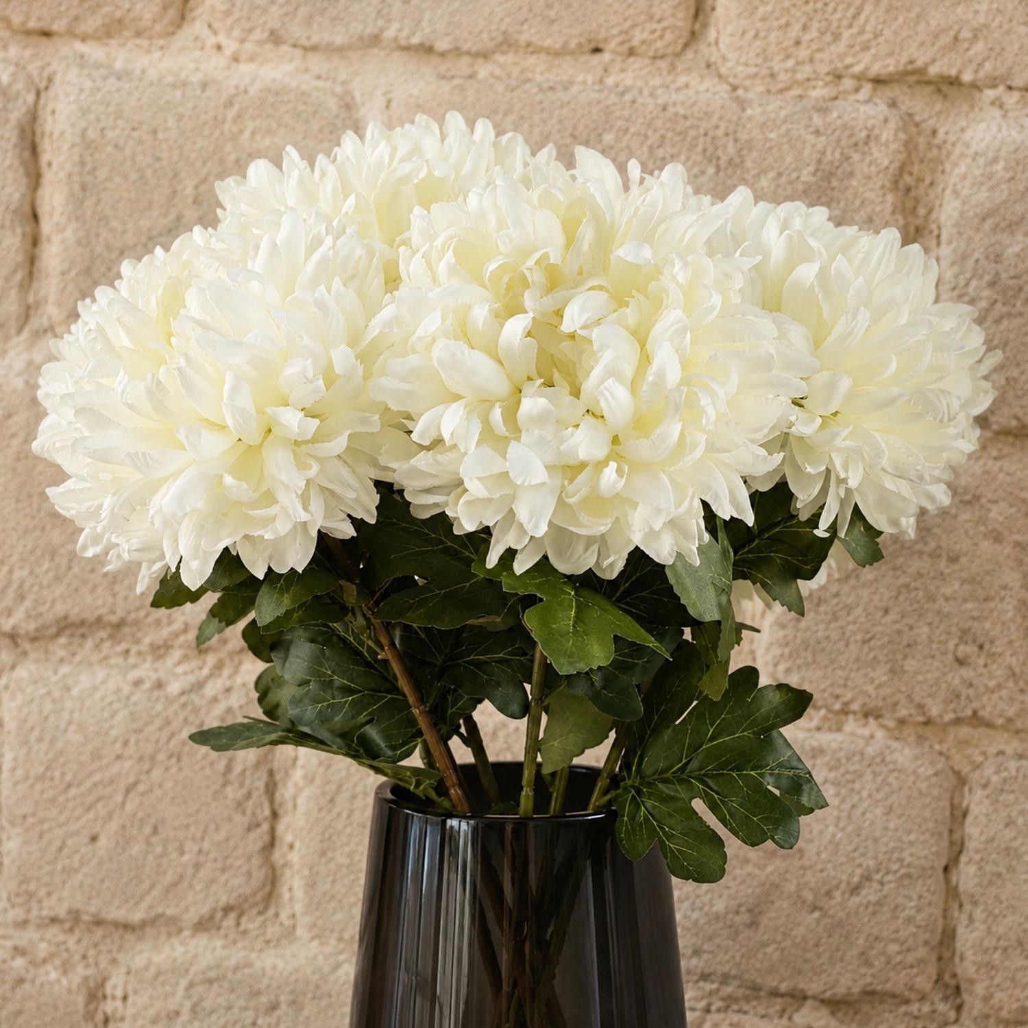 Artificial Plant White Realistic Faux Indoor Home Office Decor