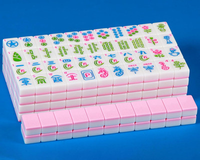 American Mahjong Set Pink 166 Mahjong Tile Set 1.2-Inch American Mahjong Tile Se