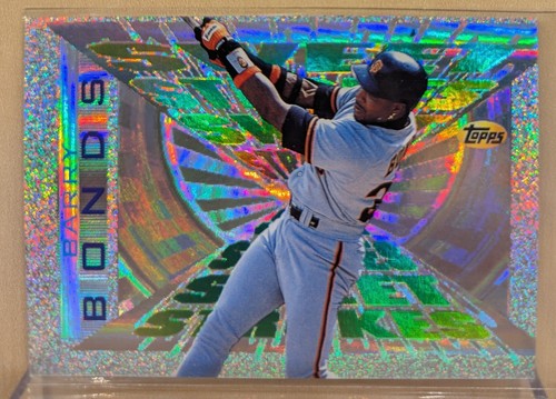 1997 Topps SWEET STROKES #4 Barry Bonds Giants RARE BEAUTIFUL HOLOFOIL INSERT