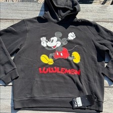 Disney x Lululemon Steady State Pullover Hoodie Black Size Large NWT