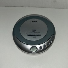 Coby Portable CD Player CX-CD329 Tested Anti-Skip - Grey  Silver