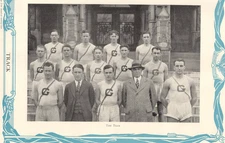 1929 Georgetown Domesday Original Page The Track Team Group Photo