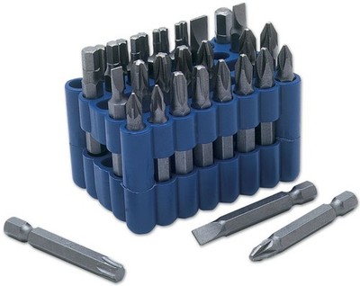 LASER 2963 32-tlg Schraubendreher Bit Set 50mm Elektrowerkzeug Stern Sechskant flach PzDrive