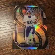 #330 2024 Panini Select Premier Level Isaiah Likely #161 Silver Prizm Ravens