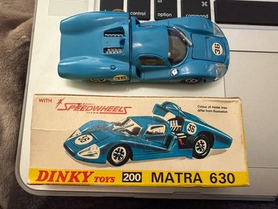 DINKY TOYS Speed Wheels Blue MATRA 630 Car With Box