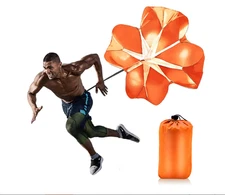 Running Speed Training Drills Resistance Parachute Running Sprint-Orange- New