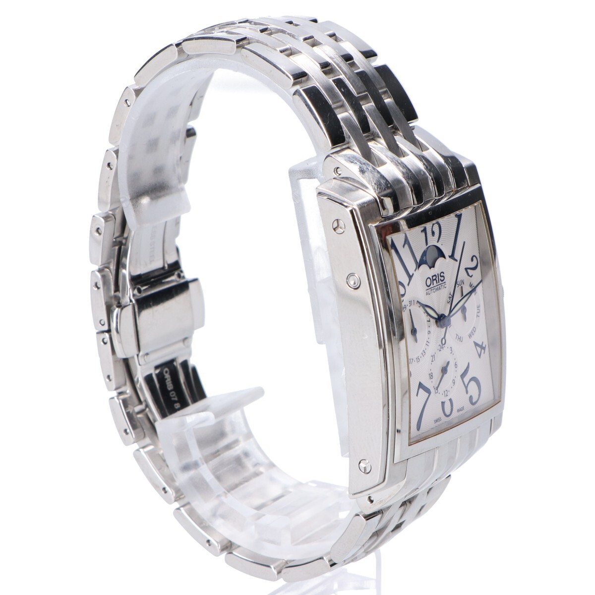 ORIS 7658 Rectangular Complication Moon Phase Aut… - image 6