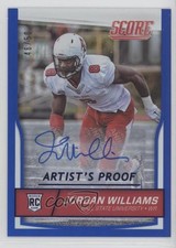 2016 Score Rookies 46/50 Jordan Williams-Lambert Williams #374 Auto fm0