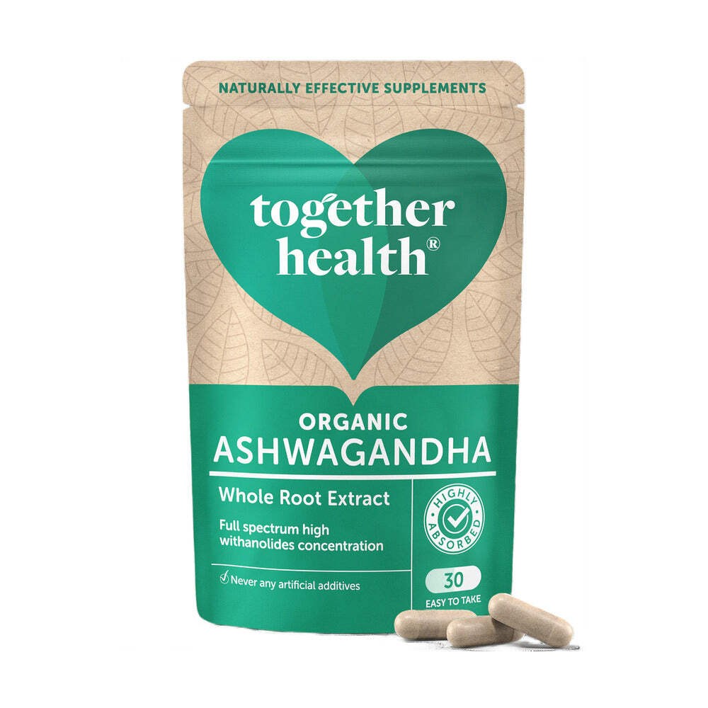 Together Health Organic Ashwagandha 30 Capsules Adaptogen Support