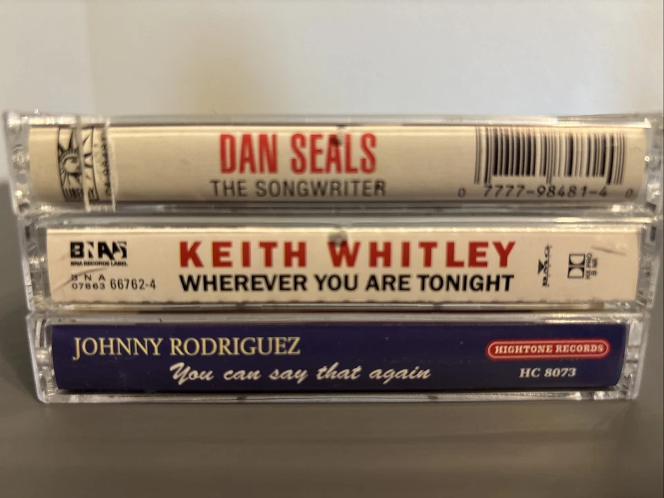 1990s Male Country Singers Vintage Cassette Tape Lot - Image 2 of 4