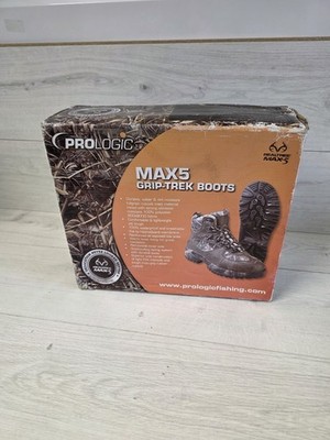 Prologic Max 5 HP Grip-Trek Boots UK 10 EU45 Waterproof Hiking Fishing Camo Hunt