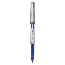 PILOT VBall Grip Liquid Ink Rolling Ball Stick Pens, Fine Point, Blue Ink, 12