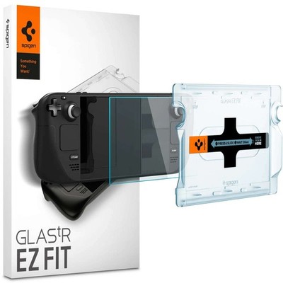 Spigen Glas.TR EZ Fit 1er-Pack gehärtetes Glas mit Applikator für Steam Deck